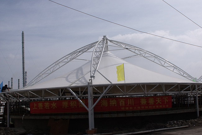 膜結(jié)構(gòu)污水池加蓋 膜結(jié)構(gòu)污水池加蓋