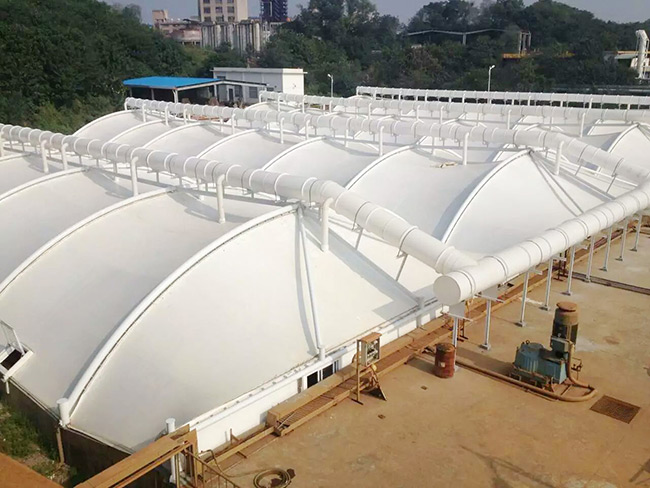 膜結(jié)構(gòu)污水池加蓋 膜結(jié)構(gòu)污水池加蓋